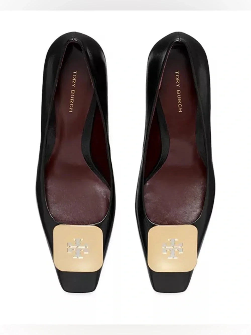 Tory Burch Georgia Wedge Pumps - Black